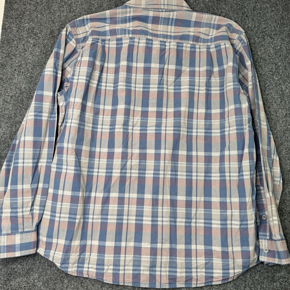 Carhartt Mens XL Relaxed Fit Plaid Button Down Shirt Long Sleeve Cotton Workwear - Picture 6 of 6